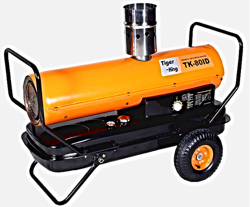 Тепловая дизельная пушка с отводом Tiger-King ТК-80ID